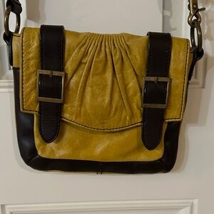 Stylish Yellow and Brown Women's Bag